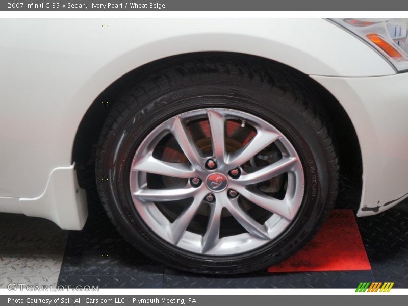 Ivory Pearl / Wheat Beige 2007 Infiniti G 35 x Sedan