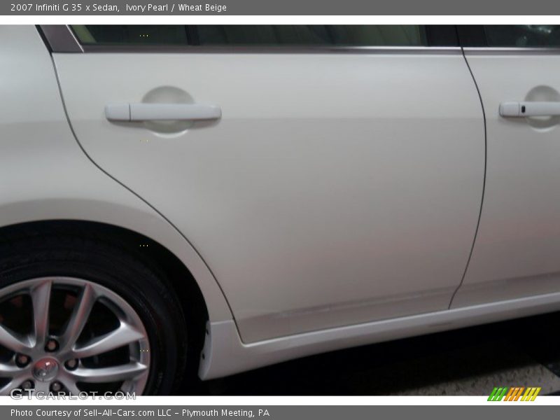 Ivory Pearl / Wheat Beige 2007 Infiniti G 35 x Sedan