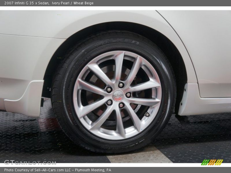 Ivory Pearl / Wheat Beige 2007 Infiniti G 35 x Sedan