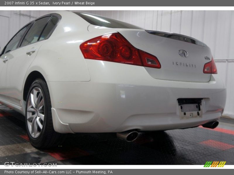 Ivory Pearl / Wheat Beige 2007 Infiniti G 35 x Sedan