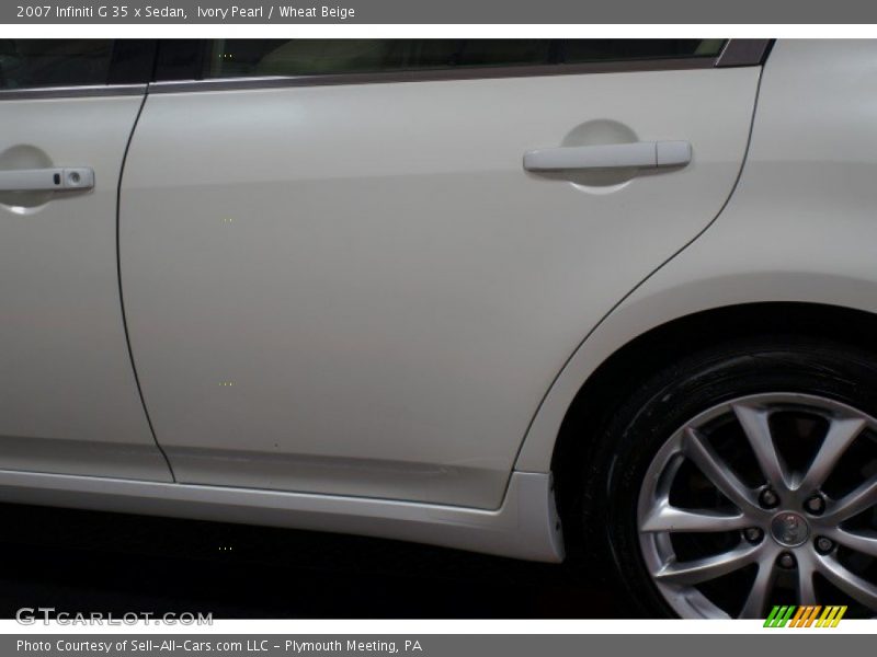 Ivory Pearl / Wheat Beige 2007 Infiniti G 35 x Sedan