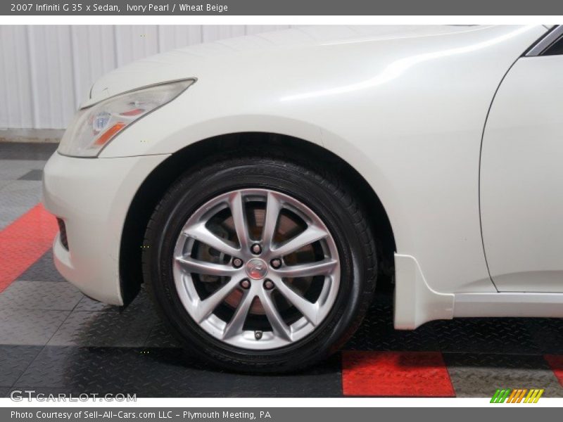 Ivory Pearl / Wheat Beige 2007 Infiniti G 35 x Sedan
