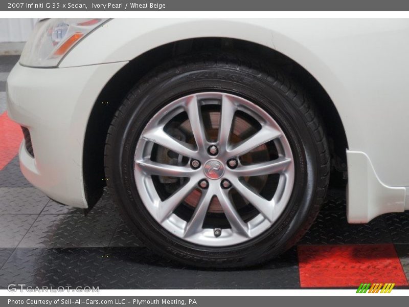 Ivory Pearl / Wheat Beige 2007 Infiniti G 35 x Sedan