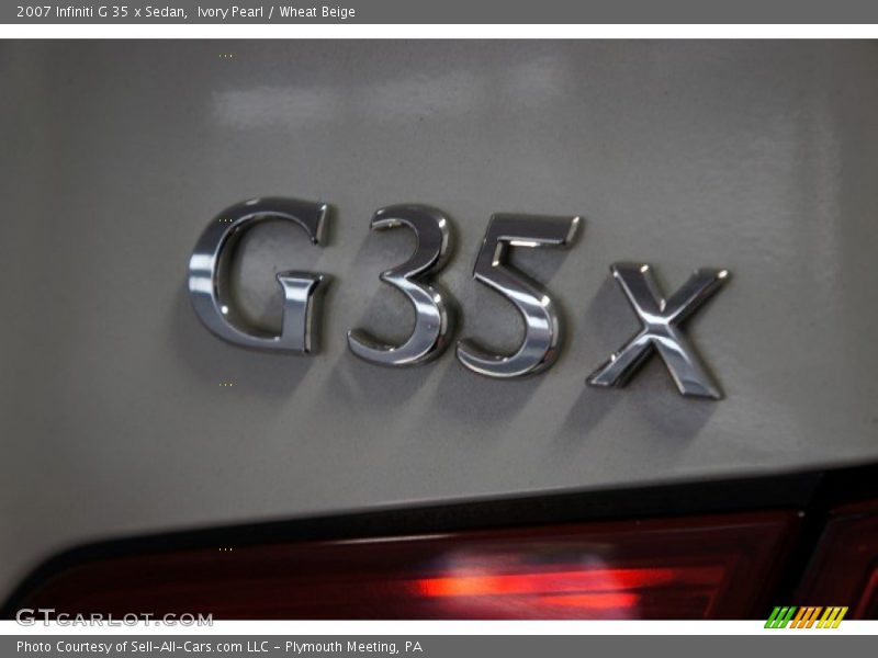 Ivory Pearl / Wheat Beige 2007 Infiniti G 35 x Sedan