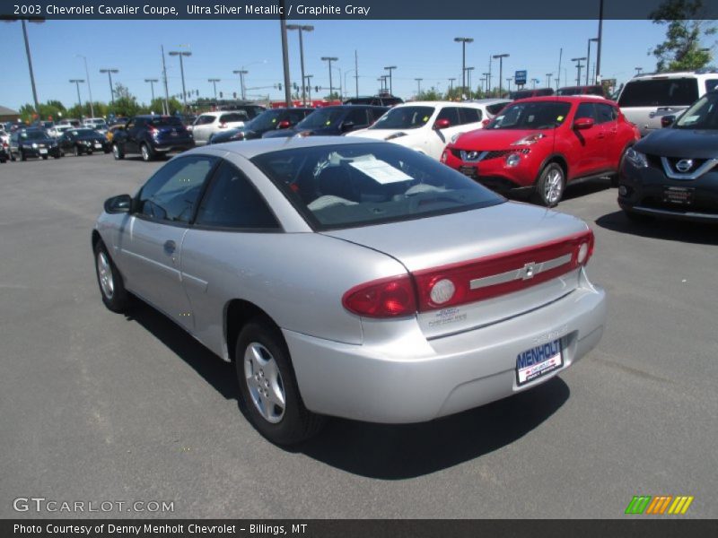 Ultra Silver Metallic / Graphite Gray 2003 Chevrolet Cavalier Coupe
