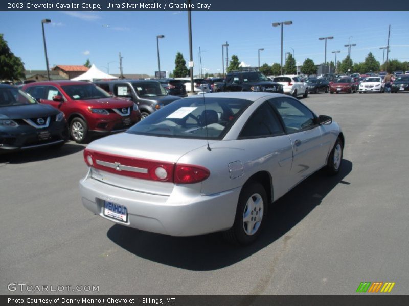 Ultra Silver Metallic / Graphite Gray 2003 Chevrolet Cavalier Coupe