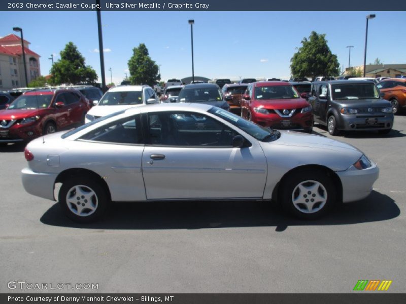 Ultra Silver Metallic / Graphite Gray 2003 Chevrolet Cavalier Coupe