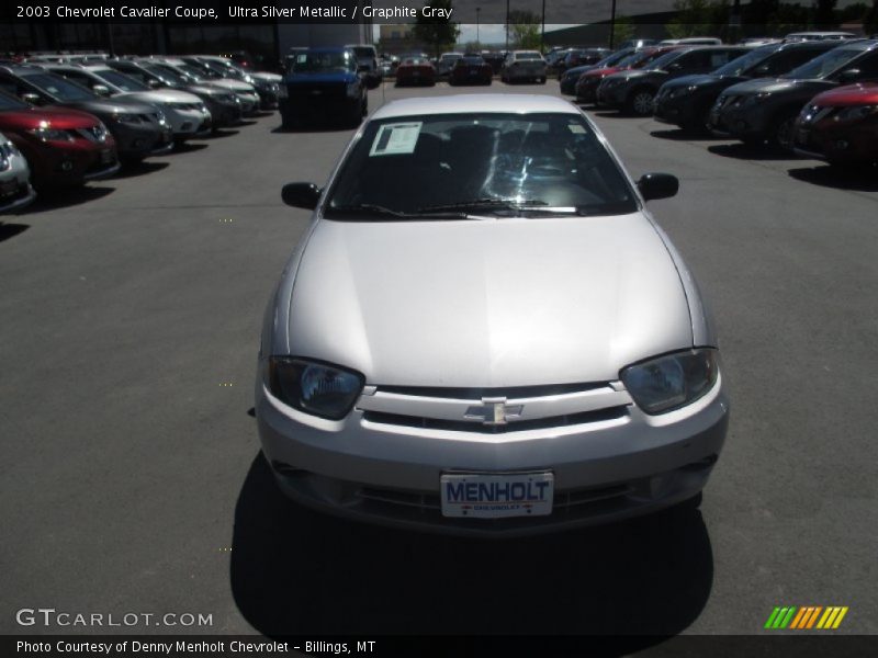 Ultra Silver Metallic / Graphite Gray 2003 Chevrolet Cavalier Coupe