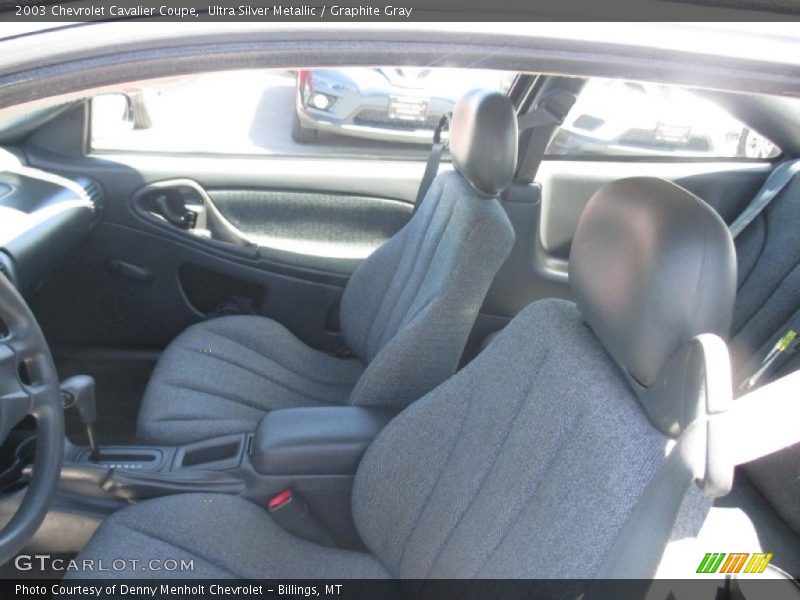 Ultra Silver Metallic / Graphite Gray 2003 Chevrolet Cavalier Coupe