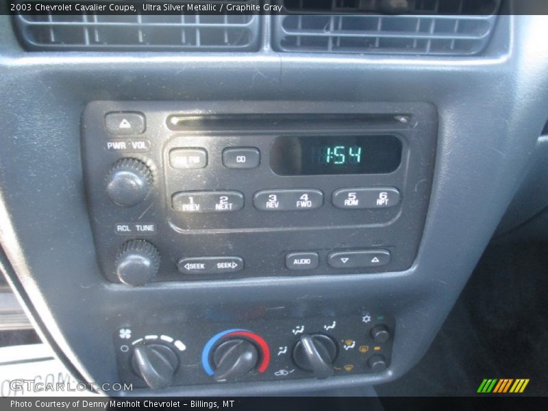 Ultra Silver Metallic / Graphite Gray 2003 Chevrolet Cavalier Coupe
