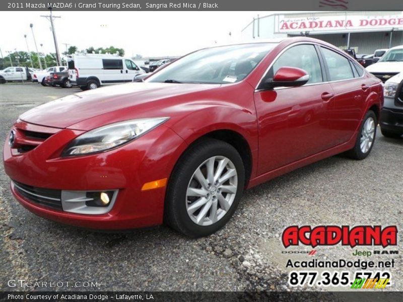Sangria Red Mica / Black 2011 Mazda MAZDA6 i Grand Touring Sedan