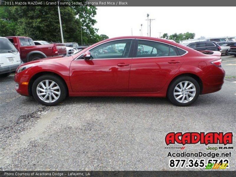 Sangria Red Mica / Black 2011 Mazda MAZDA6 i Grand Touring Sedan