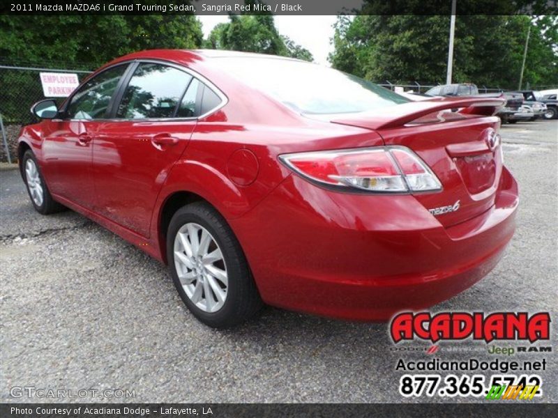 Sangria Red Mica / Black 2011 Mazda MAZDA6 i Grand Touring Sedan