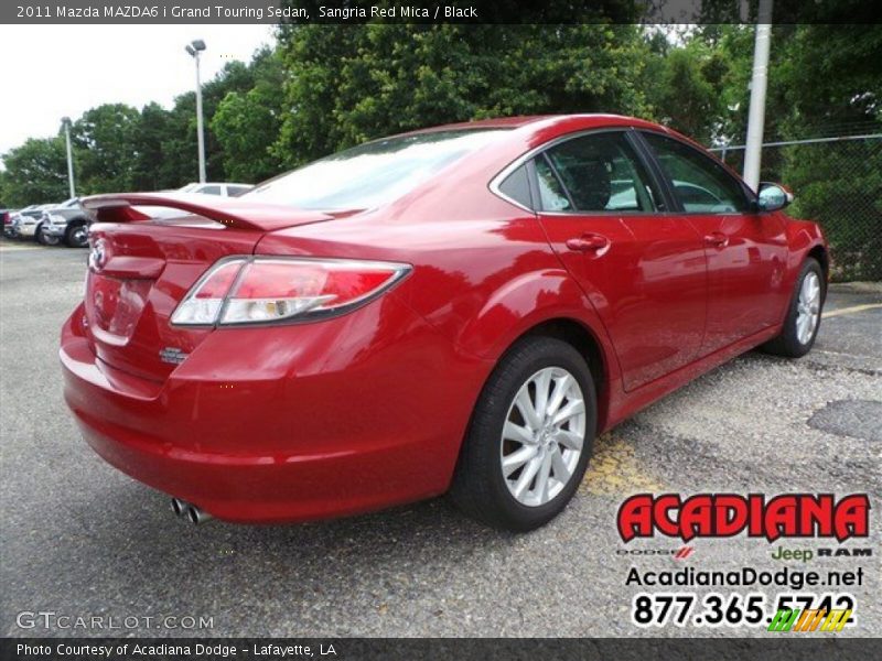 Sangria Red Mica / Black 2011 Mazda MAZDA6 i Grand Touring Sedan