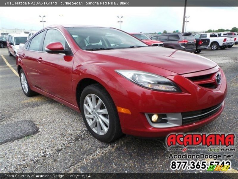 Sangria Red Mica / Black 2011 Mazda MAZDA6 i Grand Touring Sedan