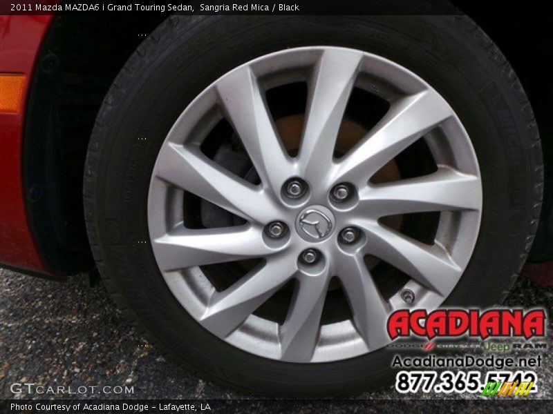 Sangria Red Mica / Black 2011 Mazda MAZDA6 i Grand Touring Sedan