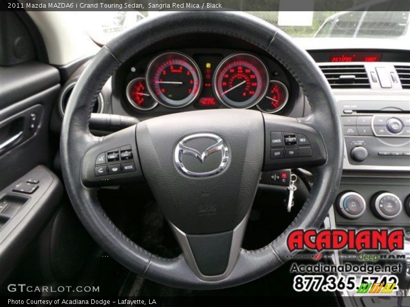 Sangria Red Mica / Black 2011 Mazda MAZDA6 i Grand Touring Sedan