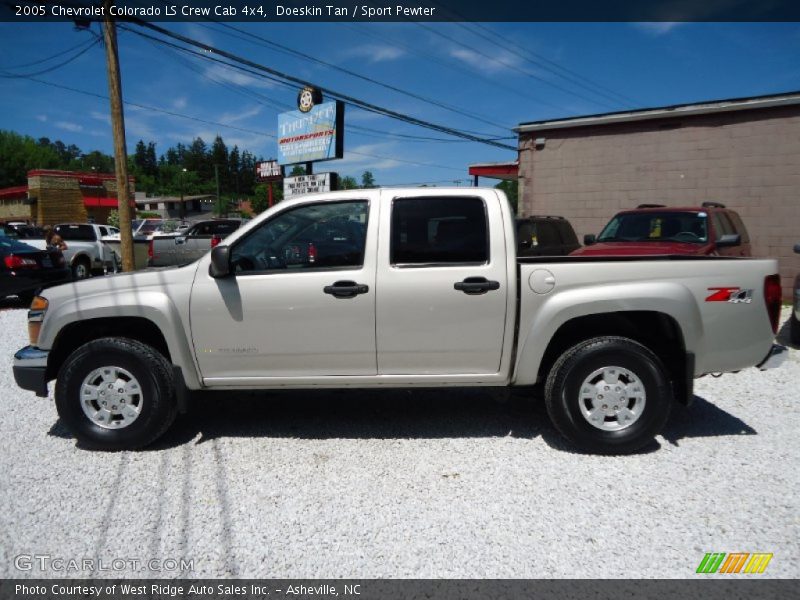 Doeskin Tan / Sport Pewter 2005 Chevrolet Colorado LS Crew Cab 4x4