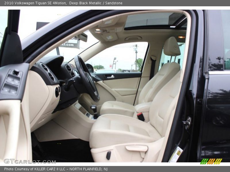 Deep Black Metallic / Sandstone 2010 Volkswagen Tiguan SE 4Motion
