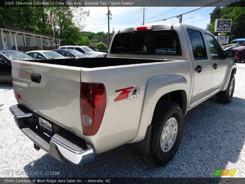Doeskin Tan / Sport Pewter 2005 Chevrolet Colorado LS Crew Cab 4x4