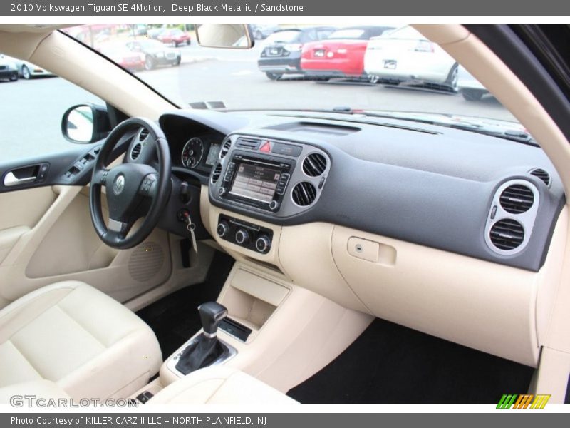 Deep Black Metallic / Sandstone 2010 Volkswagen Tiguan SE 4Motion