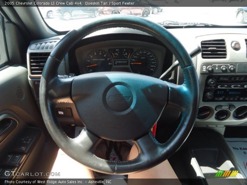 Doeskin Tan / Sport Pewter 2005 Chevrolet Colorado LS Crew Cab 4x4