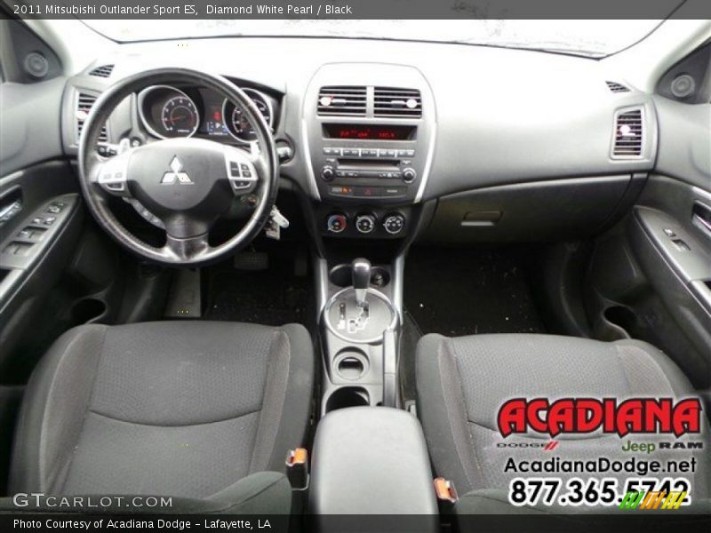 Diamond White Pearl / Black 2011 Mitsubishi Outlander Sport ES