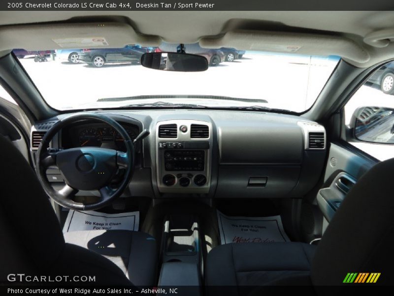 Doeskin Tan / Sport Pewter 2005 Chevrolet Colorado LS Crew Cab 4x4