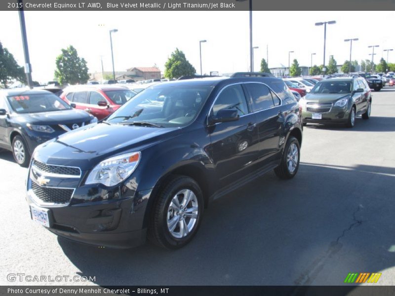 Blue Velvet Metallic / Light Titanium/Jet Black 2015 Chevrolet Equinox LT AWD