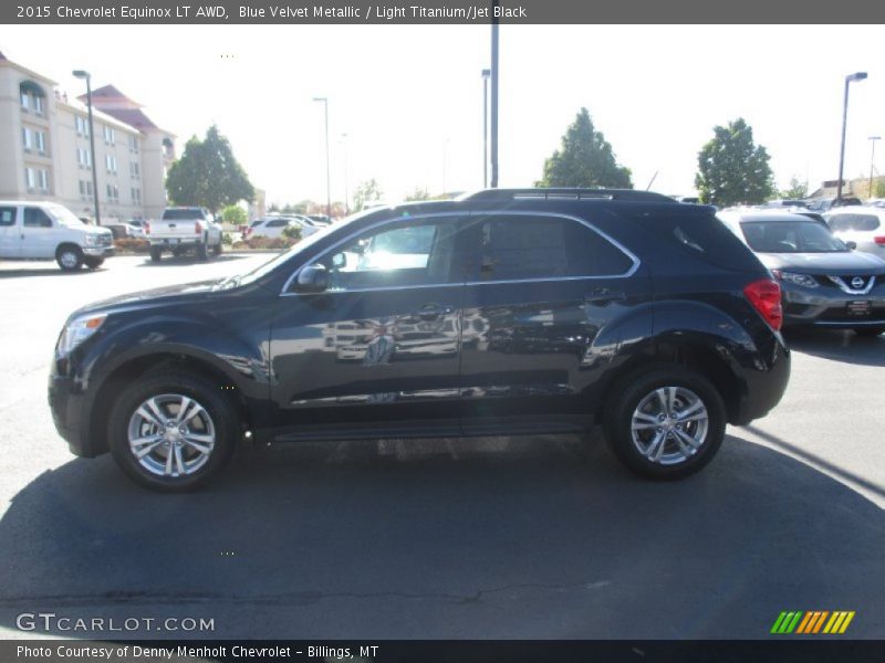 Blue Velvet Metallic / Light Titanium/Jet Black 2015 Chevrolet Equinox LT AWD