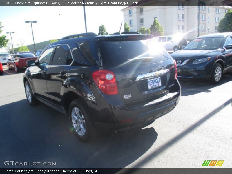 Blue Velvet Metallic / Light Titanium/Jet Black 2015 Chevrolet Equinox LT AWD