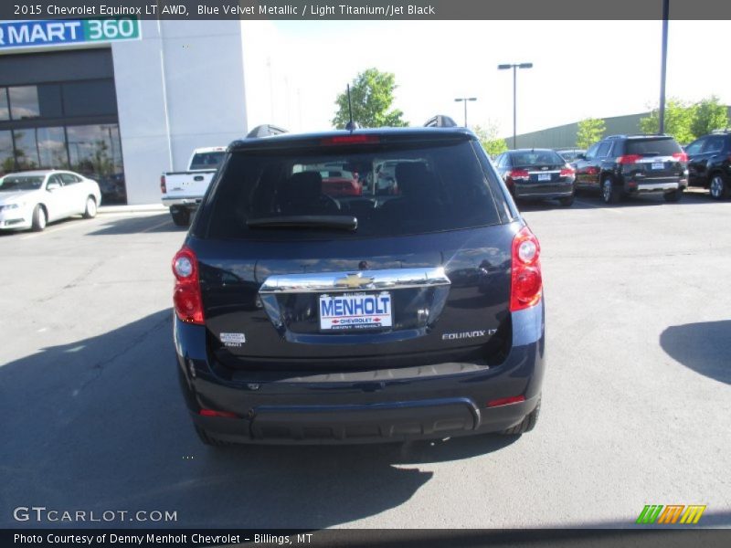 Blue Velvet Metallic / Light Titanium/Jet Black 2015 Chevrolet Equinox LT AWD