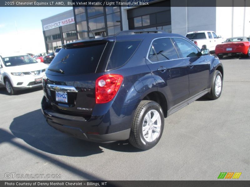 Blue Velvet Metallic / Light Titanium/Jet Black 2015 Chevrolet Equinox LT AWD