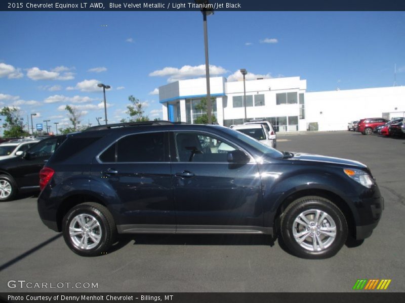 Blue Velvet Metallic / Light Titanium/Jet Black 2015 Chevrolet Equinox LT AWD