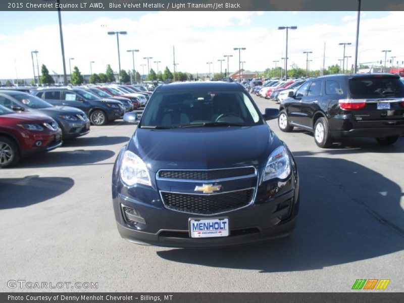 Blue Velvet Metallic / Light Titanium/Jet Black 2015 Chevrolet Equinox LT AWD