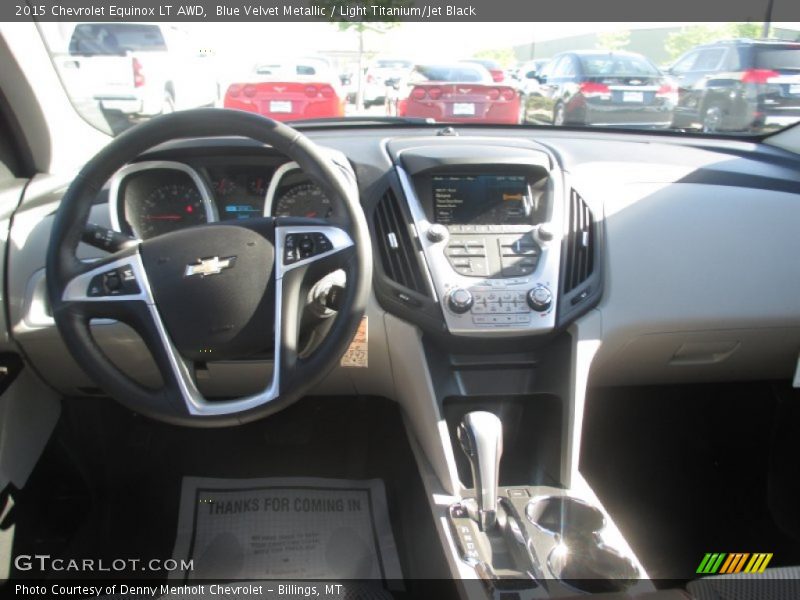 Blue Velvet Metallic / Light Titanium/Jet Black 2015 Chevrolet Equinox LT AWD
