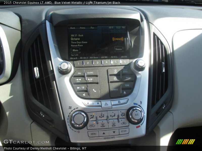 Blue Velvet Metallic / Light Titanium/Jet Black 2015 Chevrolet Equinox LT AWD