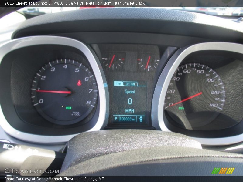 Blue Velvet Metallic / Light Titanium/Jet Black 2015 Chevrolet Equinox LT AWD