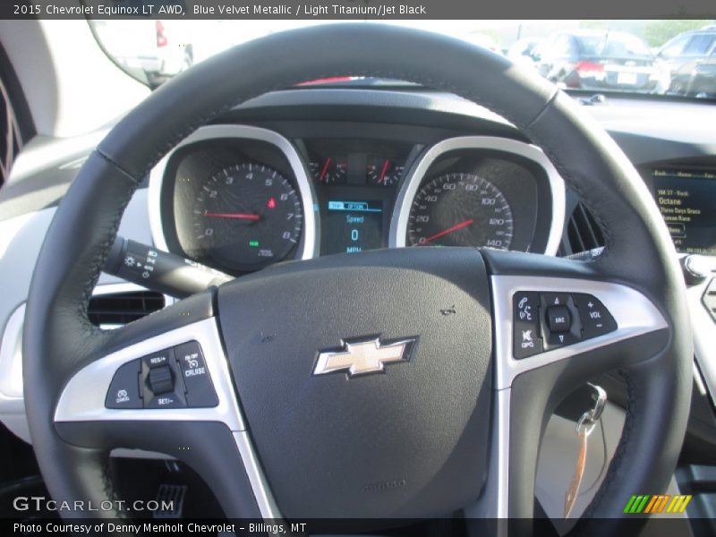 Blue Velvet Metallic / Light Titanium/Jet Black 2015 Chevrolet Equinox LT AWD