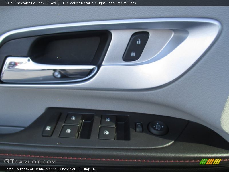 Blue Velvet Metallic / Light Titanium/Jet Black 2015 Chevrolet Equinox LT AWD