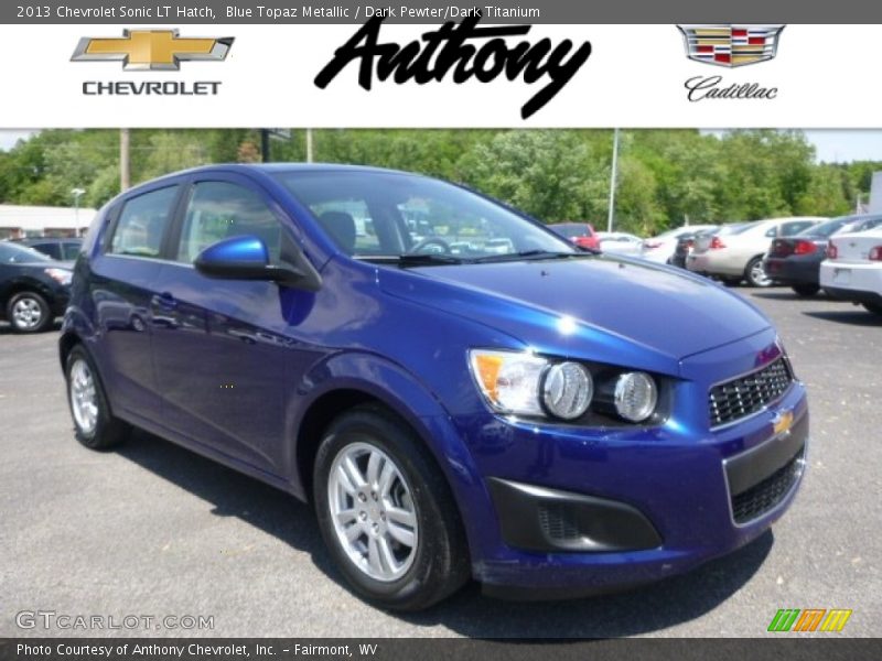 Blue Topaz Metallic / Dark Pewter/Dark Titanium 2013 Chevrolet Sonic LT Hatch