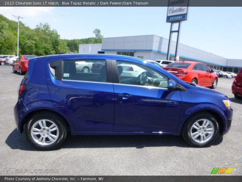 Blue Topaz Metallic / Dark Pewter/Dark Titanium 2013 Chevrolet Sonic LT Hatch