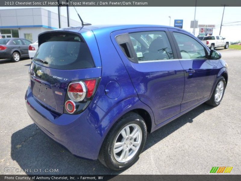 Blue Topaz Metallic / Dark Pewter/Dark Titanium 2013 Chevrolet Sonic LT Hatch