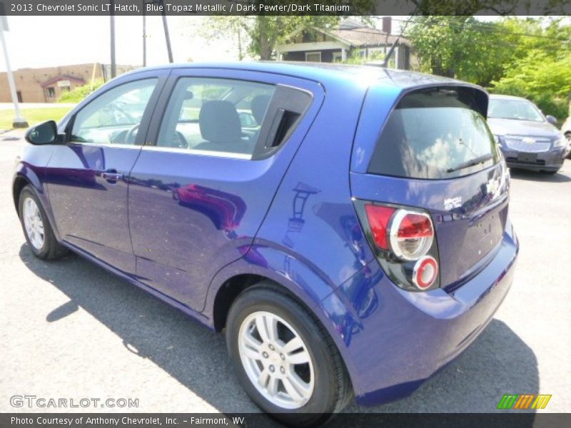 Blue Topaz Metallic / Dark Pewter/Dark Titanium 2013 Chevrolet Sonic LT Hatch