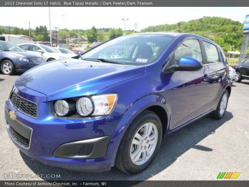 Blue Topaz Metallic / Dark Pewter/Dark Titanium 2013 Chevrolet Sonic LT Hatch
