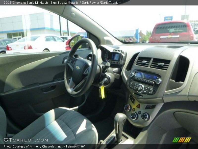 Blue Topaz Metallic / Dark Pewter/Dark Titanium 2013 Chevrolet Sonic LT Hatch