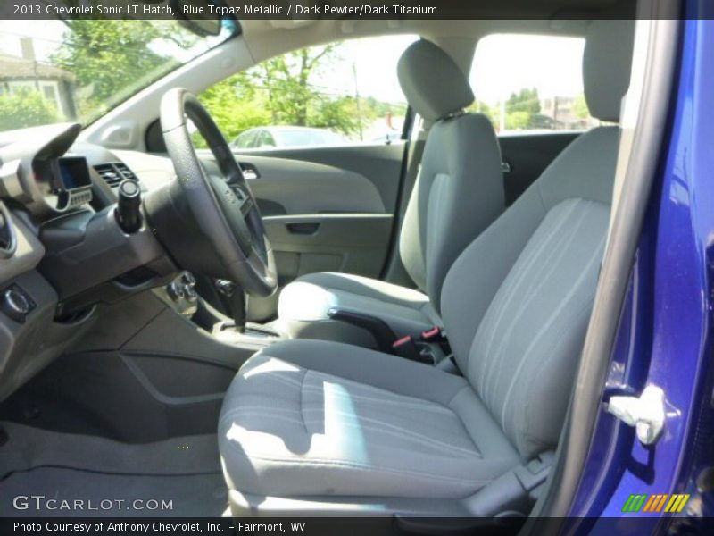 Blue Topaz Metallic / Dark Pewter/Dark Titanium 2013 Chevrolet Sonic LT Hatch