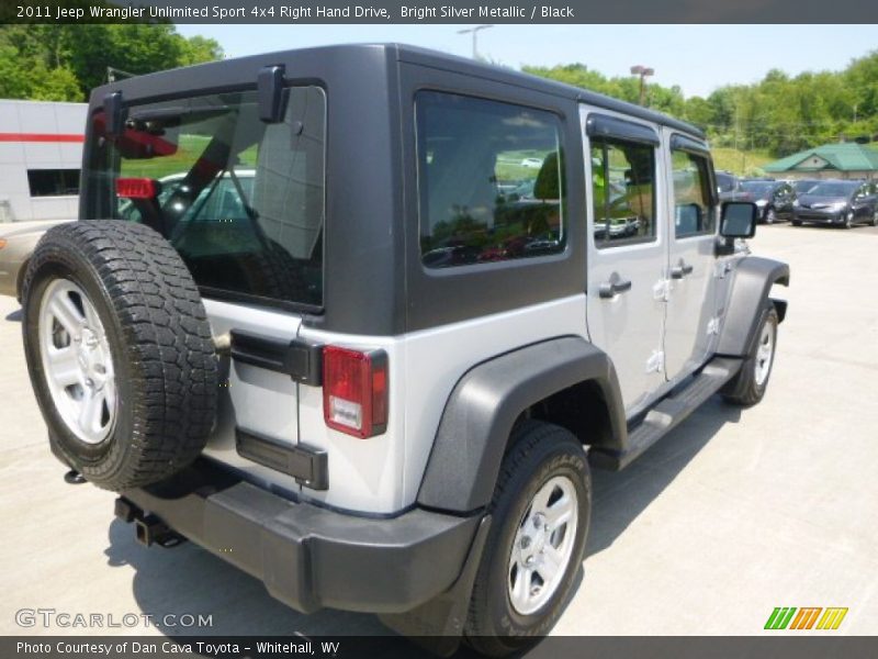 Bright Silver Metallic / Black 2011 Jeep Wrangler Unlimited Sport 4x4 Right Hand Drive