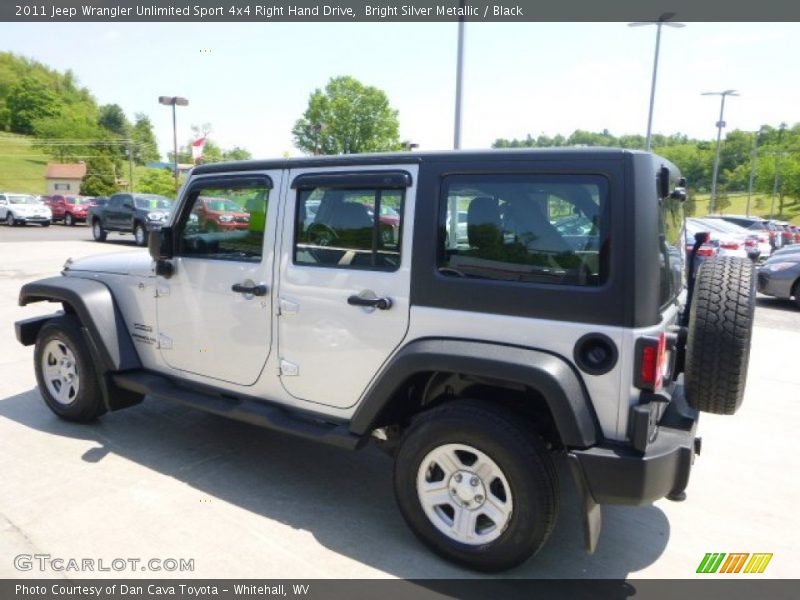 Bright Silver Metallic / Black 2011 Jeep Wrangler Unlimited Sport 4x4 Right Hand Drive