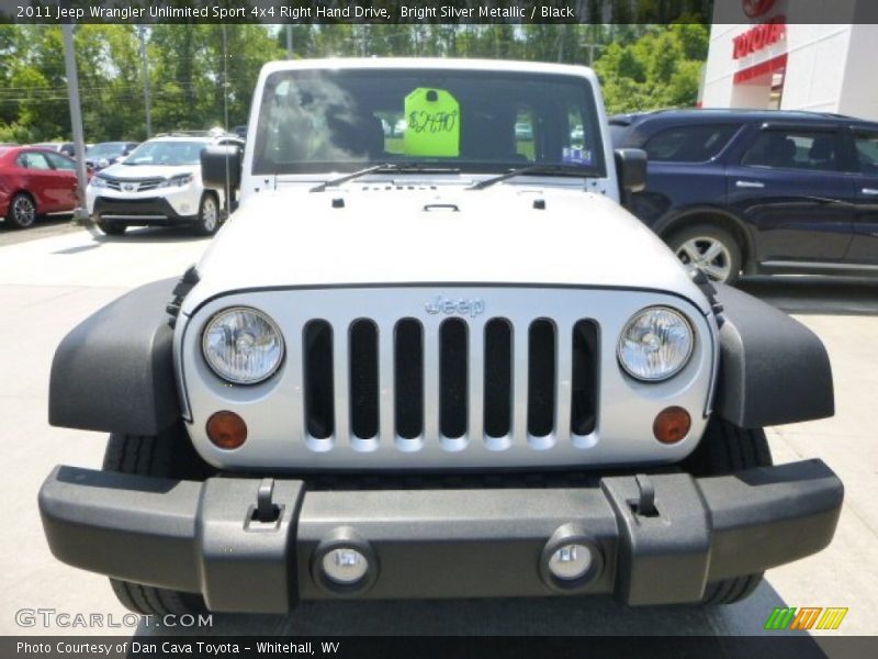 Bright Silver Metallic / Black 2011 Jeep Wrangler Unlimited Sport 4x4 Right Hand Drive